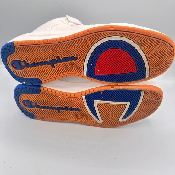 Champion Super C Court Mid White Gum Women’s Size 7 Shoes Sneakers White Fabric - Picture 6 of 8